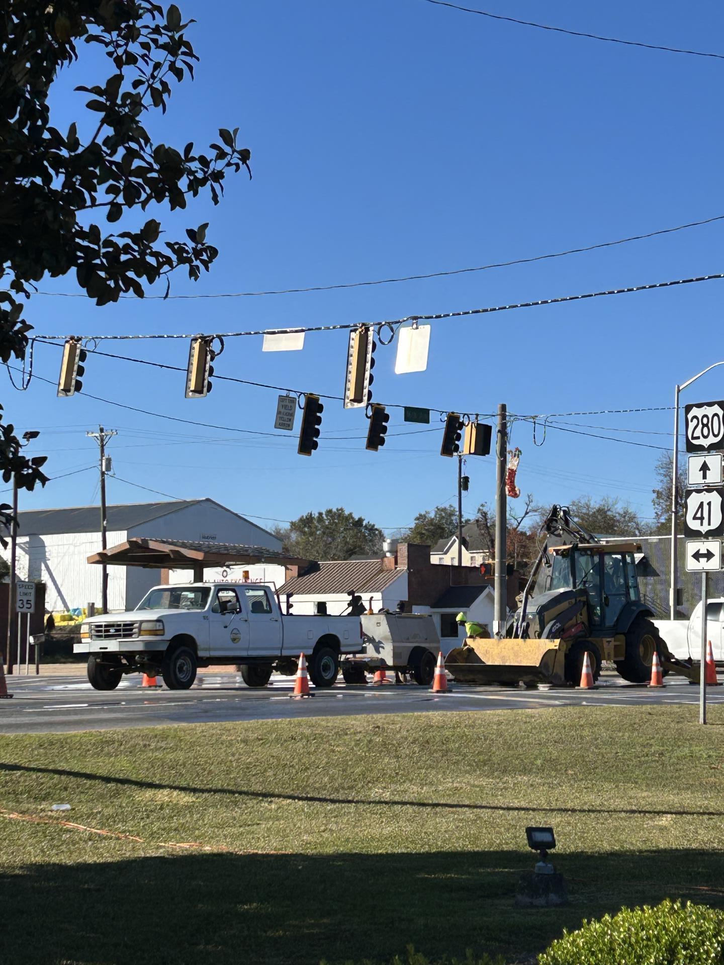 Water and Sewer Department at Work