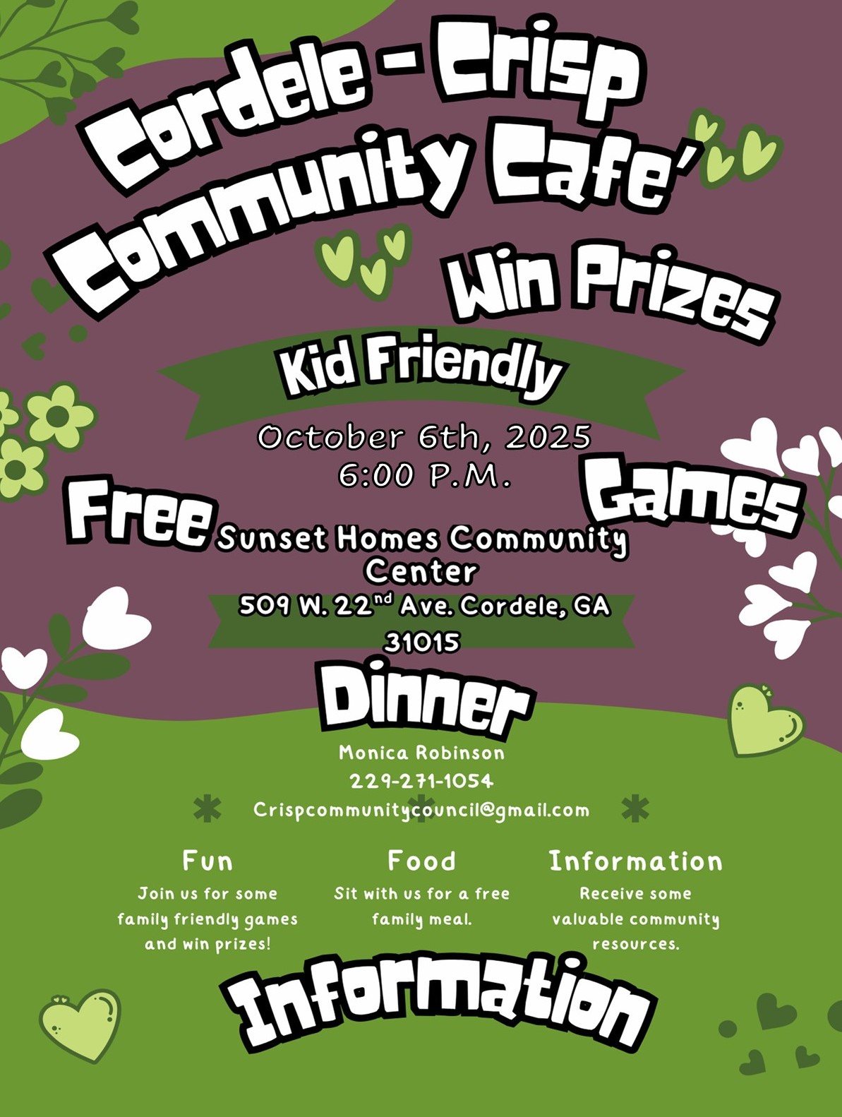 Community Cafe October 6th, 2025