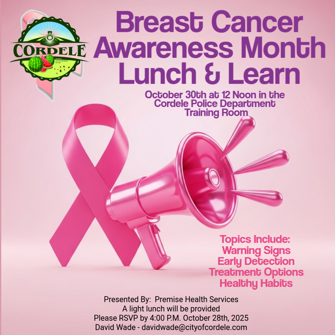 City of Cordele Breast Cancer Awareness Lunch and Learn