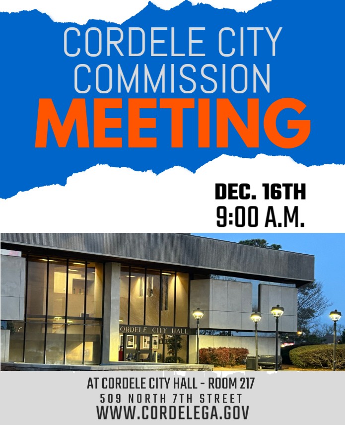 Cordele City Commission December 16